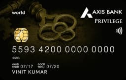 Axis Bank Privilege Easy Credit Card