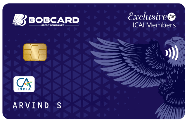 ICAI Exclusive BOBCARD credit card