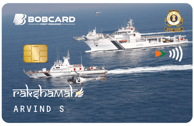 Indian Coast Guard Rakshamah BOBCARD credit card