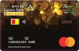 Canara Mastercard Gold Secured Credit Card