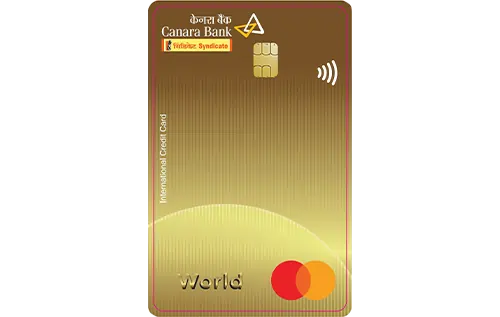 Canara MasterCard World Credit Card