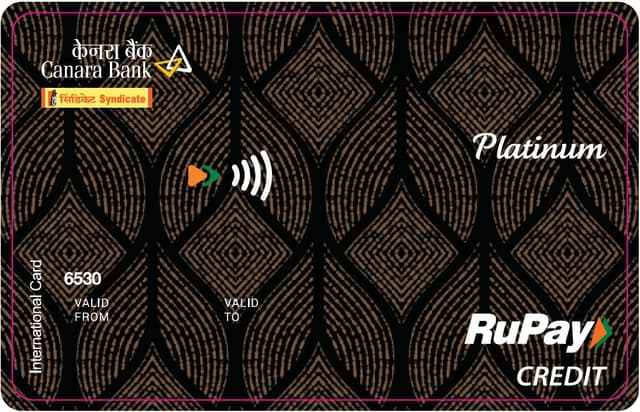 Canara Rupay Platinum Secured Credit Card