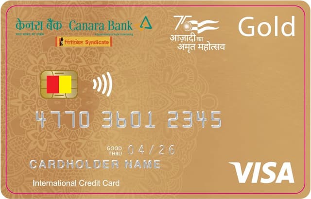 Canara VISA Gold Secured Credit Card