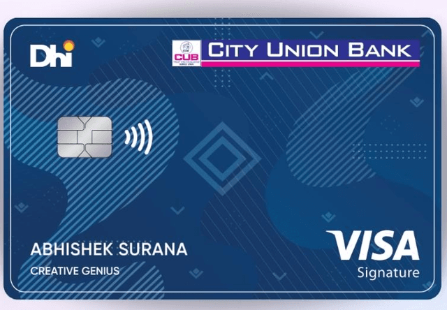 Dhi CUB Visa Signature Credit Card