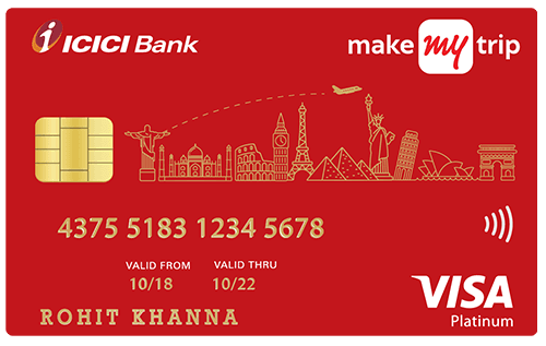MakeMyTrip ICICI Bank Platinum Credit Card