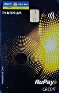 Indian Bank RuPay Platinum Credit Card