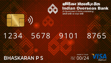 IOB VISA Platinum Credit Card