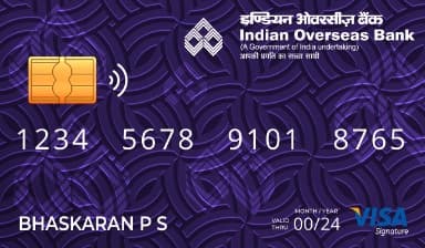 IOB VISA Signature Credit Card