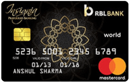 RBL Bank Insignia Preferred Banking Credit Card