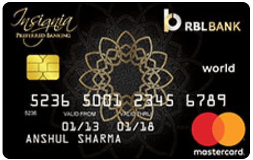 RBL Bank Insignia Preferred Banking Credit Card
