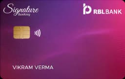 RBL Bank Signature Banking Credit Card