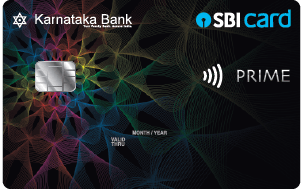 Karnataka Bank Prime SBI Credit Card