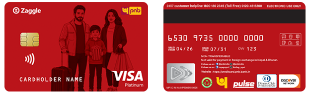 PNB-Zaggle Co-Branded Twin Credit Card