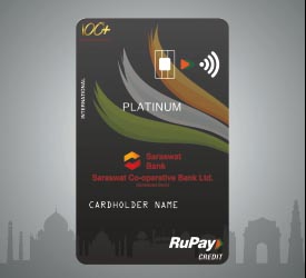 Saraswat Bank Secured RuPay Platinum Credit Card